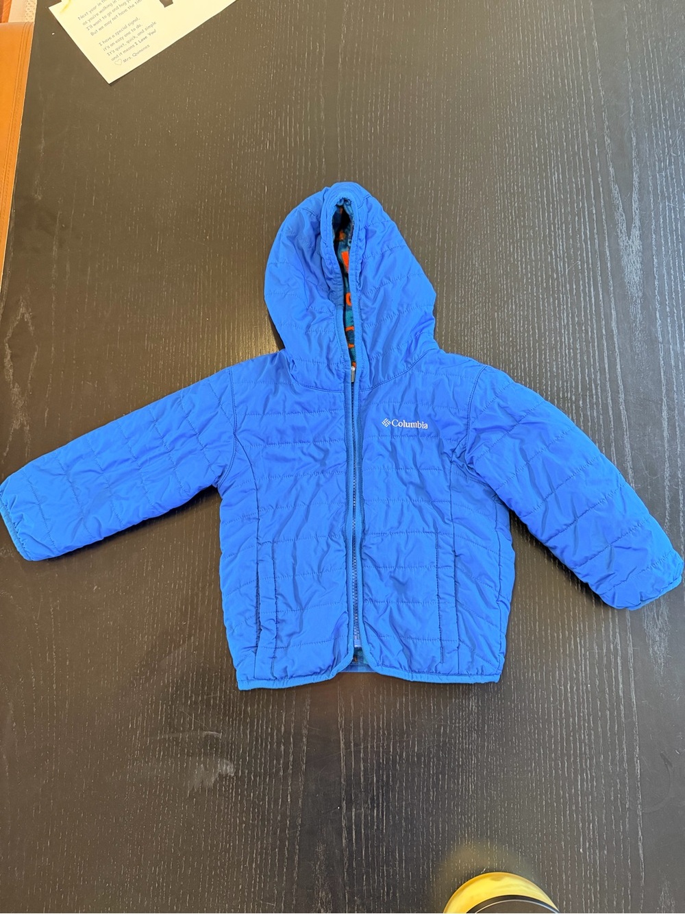 Columbia Royal Blue Hooded Quilted Jacket